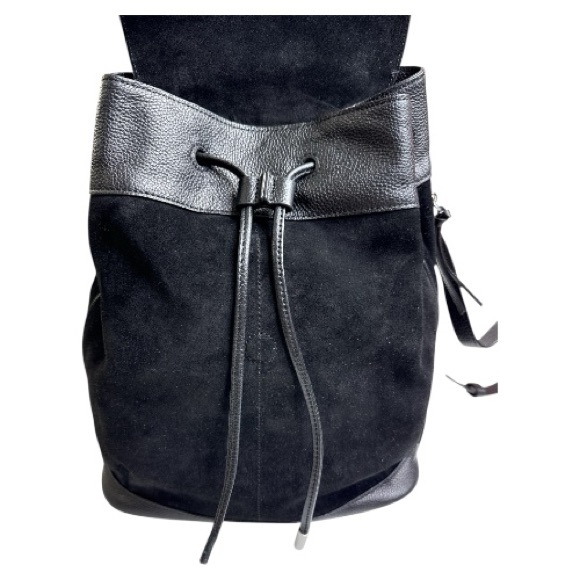 RAG AND BONE  PILOT BACKPACK BLCK LEATHER AND SUEDE - Picture 2 of 11